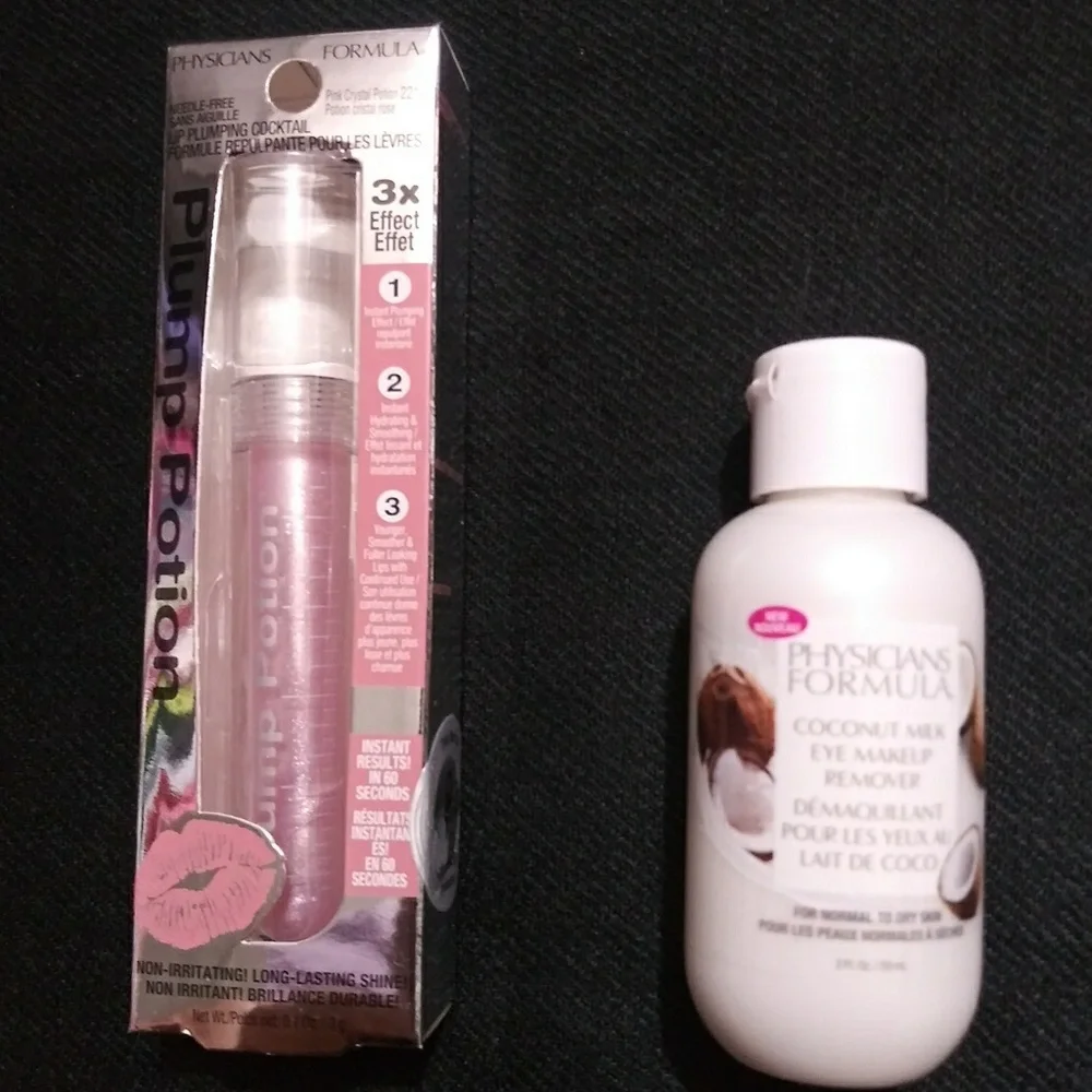 Lot of 2 Lip Plum Potion + Coconut Milk Eye makeup
